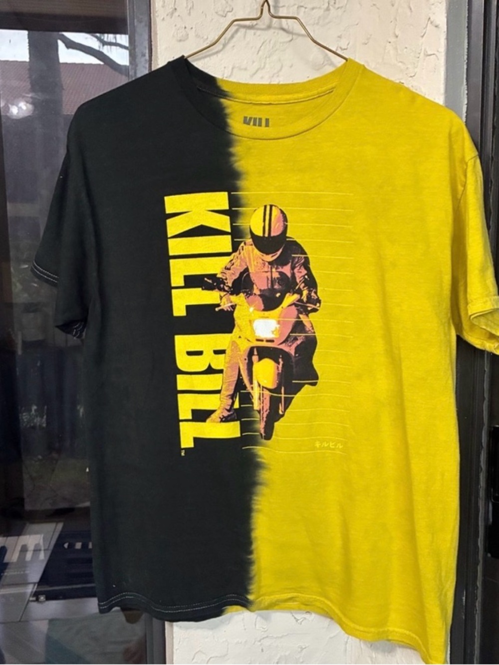 Kill Bill Volume 1 Split Tie Dye Graphic T-Shirt Large
